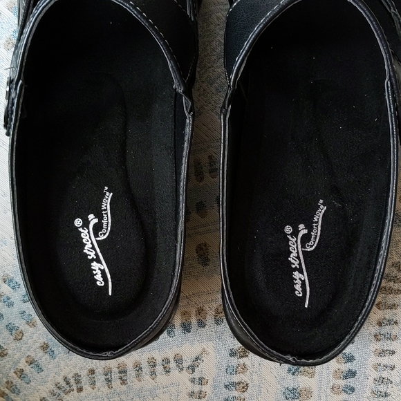 Easy Street Comfort Wave Columbus Perforated Cut Out Shoes 8M Black - Picture 4 of 16